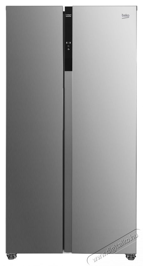 Beko GNO5324XPN Side by side hűtőszekr&eacute;ny, 532 l, C eenrgiaoszt&aacute;ly, No Frost, LED vil&aacute;g&iacute;t&aacute;s, Ajt&oacute;nyit&aacute;s jelzőhang, Eco funkci&oacute;, H 177 cm, Rozsdamentes ac&eacute;l Konyhai term&eacute;kek - Hűtő, fagyaszt&oacute; (szabadon&aacute;ll&oacute;) - Amerikai t&iacute;pus&uacute; Side By Side hűtő - 534873