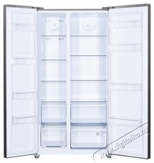 Beko GNO5324XPN Side by side hűtőszekr&eacute;ny, 532 l, C eenrgiaoszt&aacute;ly, No Frost, LED vil&aacute;g&iacute;t&aacute;s, Ajt&oacute;nyit&aacute;s jelzőhang, Eco funkci&oacute;, H 177 cm, Rozsdamentes ac&eacute;l Konyhai term&eacute;kek - Hűtő, fagyaszt&oacute; (szabadon&aacute;ll&oacute;) - Amerikai t&iacute;pus&uacute; Side By Side hűtő - 534873