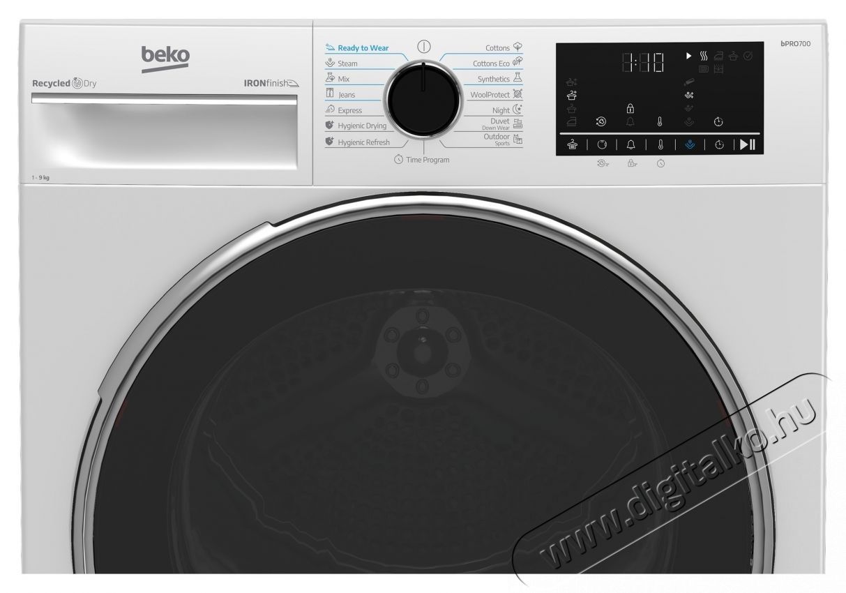 Beko B5T49243WEU sz&aacute;r&iacute;t&oacute;g&eacute;p, hőszivatty&uacute;s, 9 kg, 15 program, B energiaoszt&aacute;ly, Iron Finish, RecycledDry, OptiSense, Aquawave, Hygienic Refresh, feh&eacute;r H&aacute;ztart&aacute;s / Otthon / K&uuml;lt&eacute;r - Mos&oacute;g&eacute;p / sz&aacute;r&iacute;t&oacute;g&eacute;p - Sz&aacute;r&iacute;t&oacute;g&eacute;p - 536103