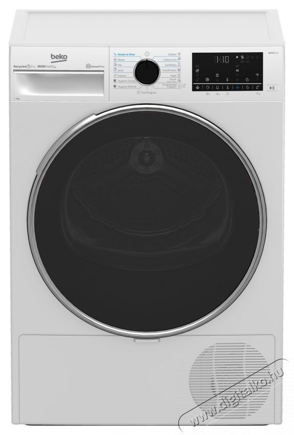 Beko B5T69233WEU Hőszivatty&uacute;s sz&aacute;r&iacute;t&oacute;g&eacute;p, 9 kg, 15 program, HomeWhiz, Steam Refresh, C energiaoszt&aacute;ly, feh&eacute;r H&aacute;ztart&aacute;s / Otthon / K&uuml;lt&eacute;r - Mos&oacute;g&eacute;p / sz&aacute;r&iacute;t&oacute;g&eacute;p - Sz&aacute;r&iacute;t&oacute;g&eacute;p - 536102