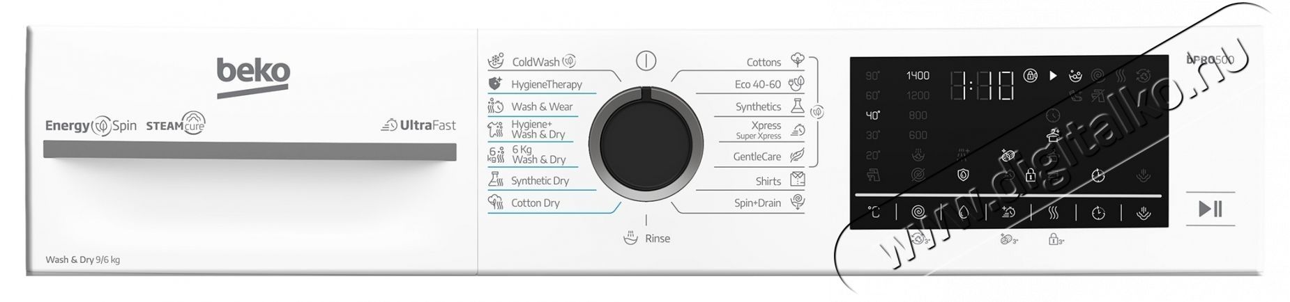 Beko BM5DFT49442WB mos&oacute;-sz&aacute;r&iacute;t&oacute;g&eacute;p, SteamCure, 9/6 kg, 1400 fordulat/perc, Feh&eacute;r H&aacute;ztart&aacute;s / Otthon / K&uuml;lt&eacute;r - Mos&oacute;g&eacute;p / sz&aacute;r&iacute;t&oacute;g&eacute;p - Mos&oacute;-sz&aacute;r&iacute;t&oacute;g&eacute;p - 536106