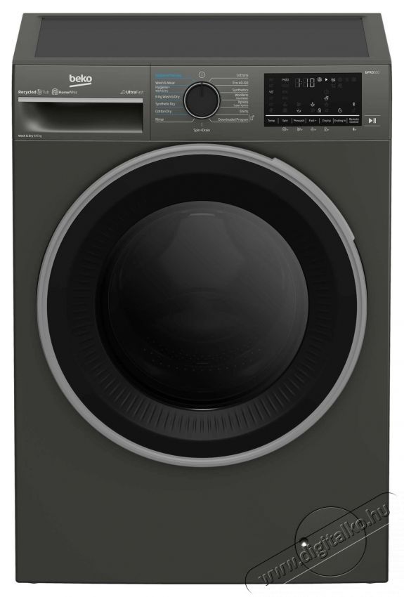 Beko B5DFT59442M Mos&oacute;g&eacute;p sz&aacute;r&iacute;t&oacute;val, Mos&aacute;s 9 kg, Sz&aacute;r&iacute;t&aacute;s 6 kg, 1400 RPM, A energiaoszt&aacute;ly, HygieneTherapy, SteamCure, HomeWhiz, ProSmart Inverter Motor, AddXtra, Sz&uuml;rke H&aacute;ztart&aacute;s / Otthon / K&uuml;lt&eacute;r - Mos&oacute;g&eacute;p / sz&aacute;r&iacute;t&oacute;g&eacute;p - Mos&oacute;-sz&aacute;r&iacute;t&oacute;g&eacute;p - 536113