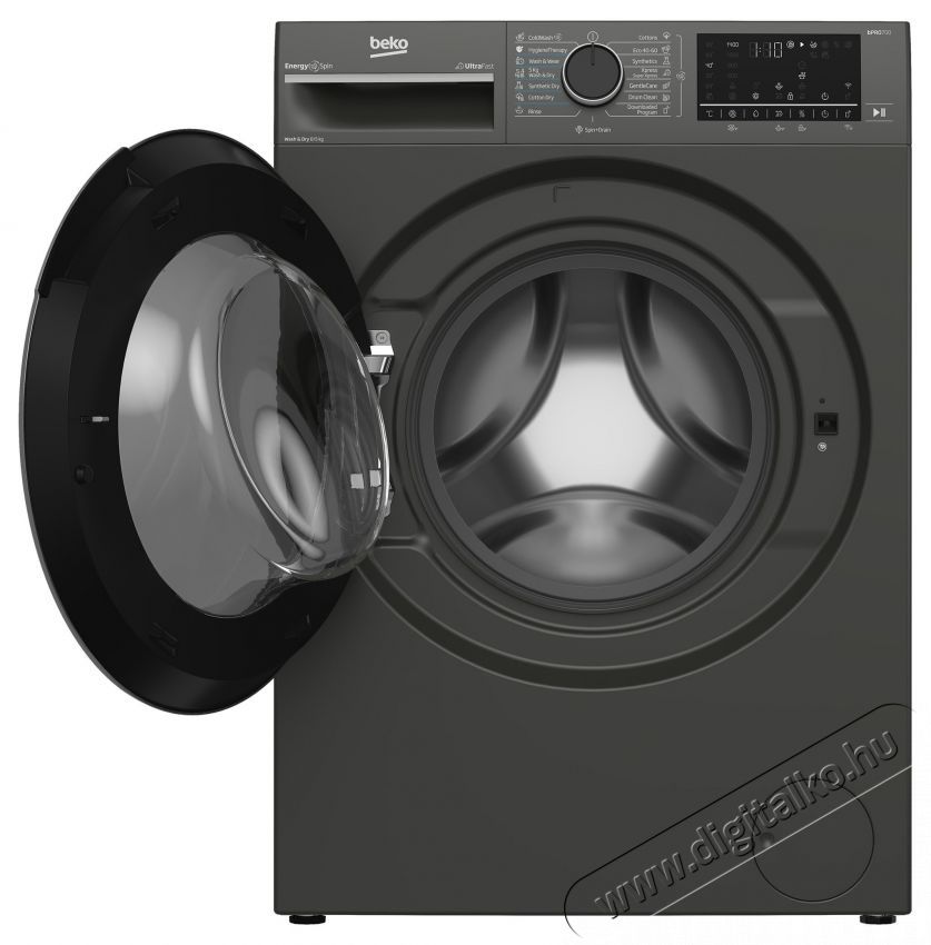 Beko B7DFT68442MES mos&oacute;- sz&aacute;r&iacute;t&oacute;g&eacute;p, SteamCure, 8/5 kg, 1400RPM, HomeWhiz, D energiaoszt&aacute;ly, Sz&uuml;rke H&aacute;ztart&aacute;s / Otthon / K&uuml;lt&eacute;r - Mos&oacute;g&eacute;p / sz&aacute;r&iacute;t&oacute;g&eacute;p - El&ouml;lt&ouml;ltős norm&aacute;l (60cm-ig) mos&oacute;g&eacute;p - 536129