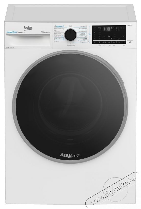 Beko B7WFU69418WB2ES mos&oacute;g&eacute;p, 9 kg, 15 program, 1400RPM, EnergySpin, Child Lock, A energiaoszt&aacute;ly, Feh&eacute;r H&aacute;ztart&aacute;s / Otthon / K&uuml;lt&eacute;r - Mos&oacute;g&eacute;p / sz&aacute;r&iacute;t&oacute;g&eacute;p - El&ouml;lt&ouml;ltős norm&aacute;l (60cm-ig) mos&oacute;g&eacute;p - 536128