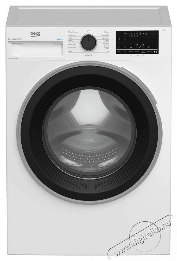 Beko BM3WFST411415W mos&oacute;g&eacute;p, 11 Kg, 1400 RPM, A energiaoszt&aacute;ly, SteamCure, &uacute;jrahasznos&iacute;tott k&aacute;d, ProSmart Inverter motor, AddXtra, WaterMode, ColdWash, feh&eacute;r H&aacute;ztart&aacute;s / Otthon / K&uuml;lt&eacute;r - Mos&oacute;g&eacute;p / sz&aacute;r&iacute;t&oacute;g&eacute;p - El&ouml;lt&ouml;ltős norm&aacute;l (60cm-ig) mos&oacute;g&eacute;p - 536131