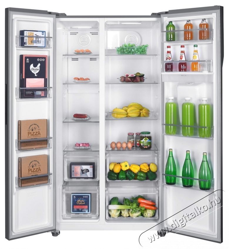 Beko GNO5322WDXPN Side by side hűtőszekr&eacute;ny, 532 Inox Konyhai term&eacute;kek - Hűtő, fagyaszt&oacute; (szabadon&aacute;ll&oacute;) - Amerikai t&iacute;pus&uacute; Side By Side hűtő - 534868