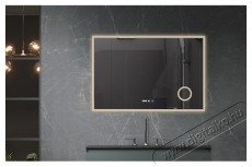 Belform Atlantis f&uuml;rdőszobai t&uuml;k&ouml;r, 3 sz&iacute;nű LED vil&aacute;g&iacute;t&aacute;ssal, &eacute;rintőkapcsol&oacute;val, &oacute;r&aacute;val, nagy&iacute;t&oacute;val, p&aacute;ramentes funkci&oacute;val, 120 x 80 cm, F energiaoszt&aacute;ly&uacute; H&aacute;ztart&aacute;s / Otthon / K&uuml;lt&eacute;r - F&uuml;rdőszoba / wc - Kieg&eacute;sz&iacute;tő - 536150