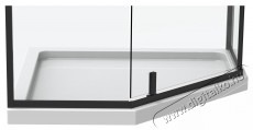 Belform Infinity 27CB2834 &ouml;tsz&ouml;gletű zuhanyparav&aacute;n, 1 csukl&oacute;s ajt&oacute;, 6 mm-es &uuml;veg, fekete cs&iacute;kokkal, matt fekete profil, 80x80x200 cm H&aacute;ztart&aacute;s / Otthon / K&uuml;lt&eacute;r - F&uuml;rdőszoba / wc - Kieg&eacute;sz&iacute;tő - 536142