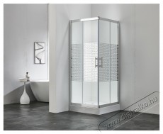Belform Maze n&eacute;gyzet alak&uacute; zuhanykabin, 2 tol&oacute;ajt&oacute;, 6 mm-es biztons&aacute;gi &uuml;veg, &aacute;tl&aacute;tsz&oacute; &uuml;veg, kr&oacute;m profil, 80x80x185 cm H&aacute;ztart&aacute;s / Otthon / K&uuml;lt&eacute;r - F&uuml;rdőszoba / wc - Kieg&eacute;sz&iacute;tő - 536149