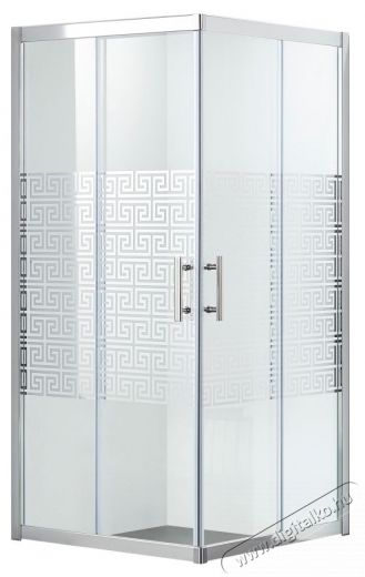 Belform Maze n&eacute;gyzet alak&uacute; zuhanykabin, 2 tol&oacute;ajt&oacute;, 6 mm-es biztons&aacute;gi &uuml;veg, &aacute;tl&aacute;tsz&oacute; &uuml;veg, kr&oacute;m profil, 80x80x185 cm H&aacute;ztart&aacute;s / Otthon / K&uuml;lt&eacute;r - F&uuml;rdőszoba / wc - Kieg&eacute;sz&iacute;tő - 536149