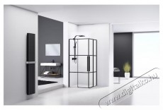 Belform Infinity 27CB1814 sz&ouml;gletes zuhanyparav&aacute;n, 2 tol&oacute;ajt&oacute;, 6mm &uuml;veg, fekete cs&iacute;kokkal, matt fekete profil, 80x80x200 cm H&aacute;ztart&aacute;s / Otthon / K&uuml;lt&eacute;r - F&uuml;rdőszoba / wc - Kieg&eacute;sz&iacute;tő - 536140