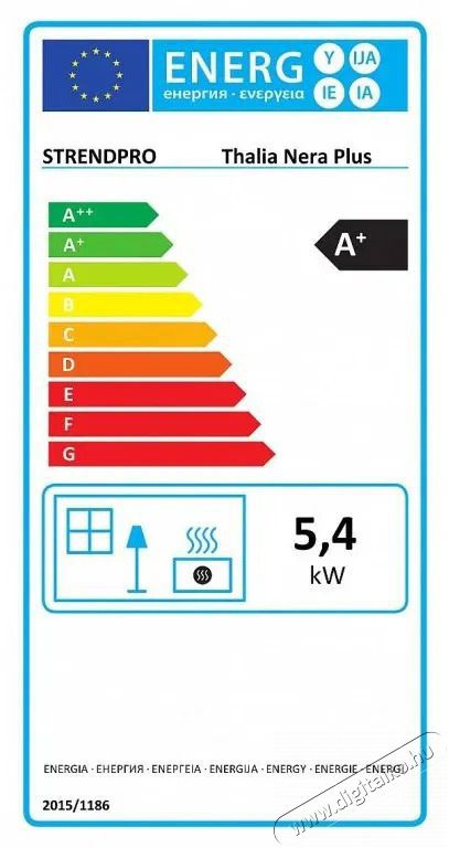 Bella Thalia NERA PLUS ECO 5,4 kW, antracit, f&uuml;stcső 120 mm Kandall&oacute;k&aacute;lyha H&aacute;ztart&aacute;s / Otthon / K&uuml;lt&eacute;r - Fűt&eacute;s - Kandall&oacute; - 524303