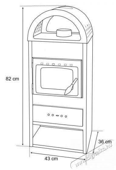 Bella Thalia NERA PLUS ECO 5,4 kW, antracit, f&uuml;stcső 120 mm Kandall&oacute;k&aacute;lyha H&aacute;ztart&aacute;s / Otthon / K&uuml;lt&eacute;r - Fűt&eacute;s - Kandall&oacute; - 524303