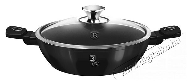 Berlinger Haus LP-KL-135P Black Vantage Collection 28 cm alacsony l&aacute;bas fedővel Konyhai term&eacute;kek - Ed&eacute;ny - Faz&eacute;k / l&aacute;bas - 499922