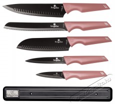 Berlinger Haus BH/2700 m&aacute;gneses akaszt&oacute;val, pink 6 r&eacute;szes k&eacute;sk&eacute;szlet Konyhai term&eacute;kek - Konyhai eszk&ouml;z - K&eacute;s / oll&oacute; - 500068