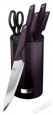 Berlinger Haus BH/2798 rozsdamentes acél állvánnyal, lila 7 részes késkészlet Konyhai termékek - Konyhai eszköz - Kés / olló - 500071