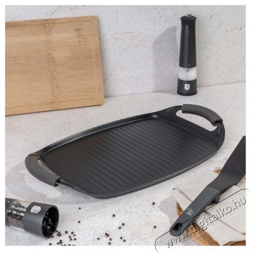 Berlinger Haus BH/8137 Antracit Collection 47 cm grill s&uuml;tőlap Konyhai term&eacute;kek - Konyhai kisg&eacute;p (s&uuml;t&eacute;s / főz&eacute;s / hűt&eacute;s / &eacute;telk&eacute;sz&iacute;t&eacute;s) - Kontakt grill s&uuml;tő / s&uuml;tőlap - 500048