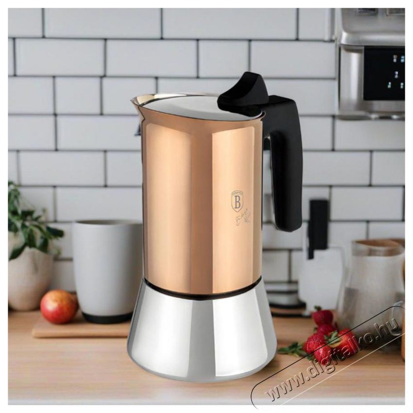 Berlinger Haus BH/8549 rose gold 6 szem&eacute;lyes kotyog&oacute;s k&aacute;v&eacute;főző Konyhai term&eacute;kek - K&aacute;v&eacute;főző / k&aacute;v&eacute;&ouml;rlő / kieg&eacute;sz&iacute;tő - Kotyog&oacute; k&aacute;v&eacute;főző - 500017