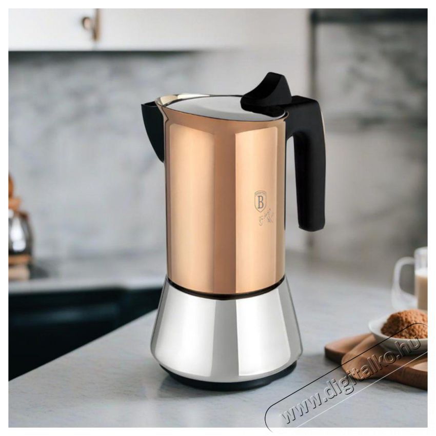Berlinger Haus BH/8550 rose gold 9 szem&eacute;lyes kotyog&oacute;s k&aacute;v&eacute;főző Konyhai term&eacute;kek - K&aacute;v&eacute;főző / k&aacute;v&eacute;&ouml;rlő / kieg&eacute;sz&iacute;tő - Kotyog&oacute; k&aacute;v&eacute;főző - 500018