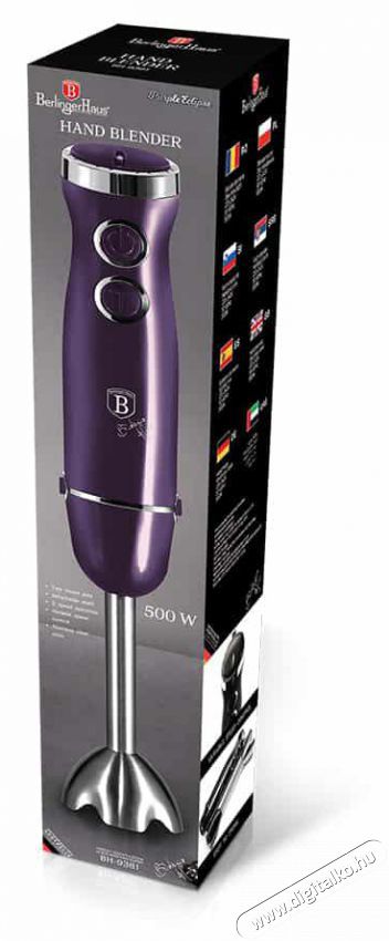 Berlinger Haus BH/9381 lila botmixer Konyhai term&eacute;kek - Konyhai kisg&eacute;p (elők&eacute;sz&iacute;t&eacute;s / feldolgoz&aacute;s) - Botmixer - 500007