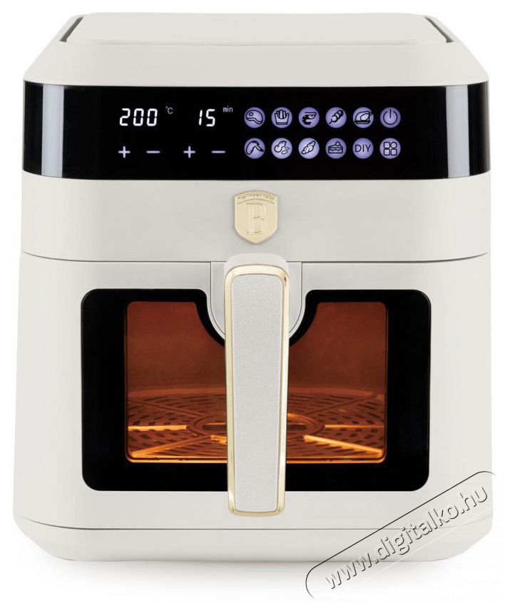 Berlinger Haus BH/9546 matt kr&eacute;m 6,3 L forr&oacute;levegős s&uuml;tő Konyhai term&eacute;kek - Konyhai kisg&eacute;p (s&uuml;t&eacute;s / főz&eacute;s / hűt&eacute;s / &eacute;telk&eacute;sz&iacute;t&eacute;s) - L&eacute;gkever&eacute;ses főzőg&eacute;p / elektromos kukta / multifunkci&oacute;s s&uuml;tő - 500020