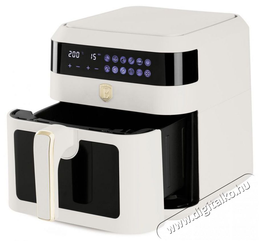 Berlinger Haus BH/9546 matt kr&eacute;m 6,3 L forr&oacute;levegős s&uuml;tő Konyhai term&eacute;kek - Konyhai kisg&eacute;p (s&uuml;t&eacute;s / főz&eacute;s / hűt&eacute;s / &eacute;telk&eacute;sz&iacute;t&eacute;s) - L&eacute;gkever&eacute;ses főzőg&eacute;p / elektromos kukta / multifunkci&oacute;s s&uuml;tő - 500020