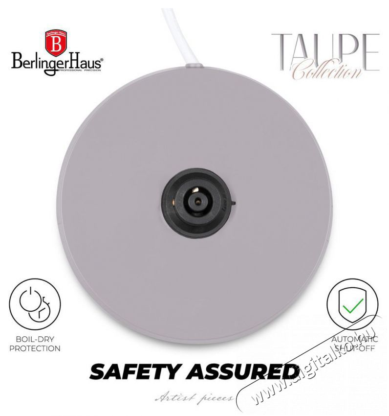 Berlinger Haus BH/9566 1,7 L-es matt taupe &uuml;veg v&iacute;zforral&oacute; Konyhai term&eacute;kek - V&iacute;zforral&oacute; / teafőző - 500021