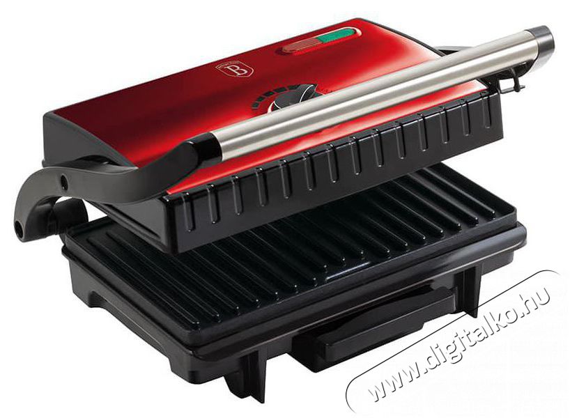 Berlinger Haus BH/9060 burgundi elektromos grill Konyhai term&eacute;kek - S&uuml;tő-főzőlap, tűzhely (szabadon&aacute;ll&oacute;) - Mini s&uuml;tő / mini grill / mini konyha - 501150