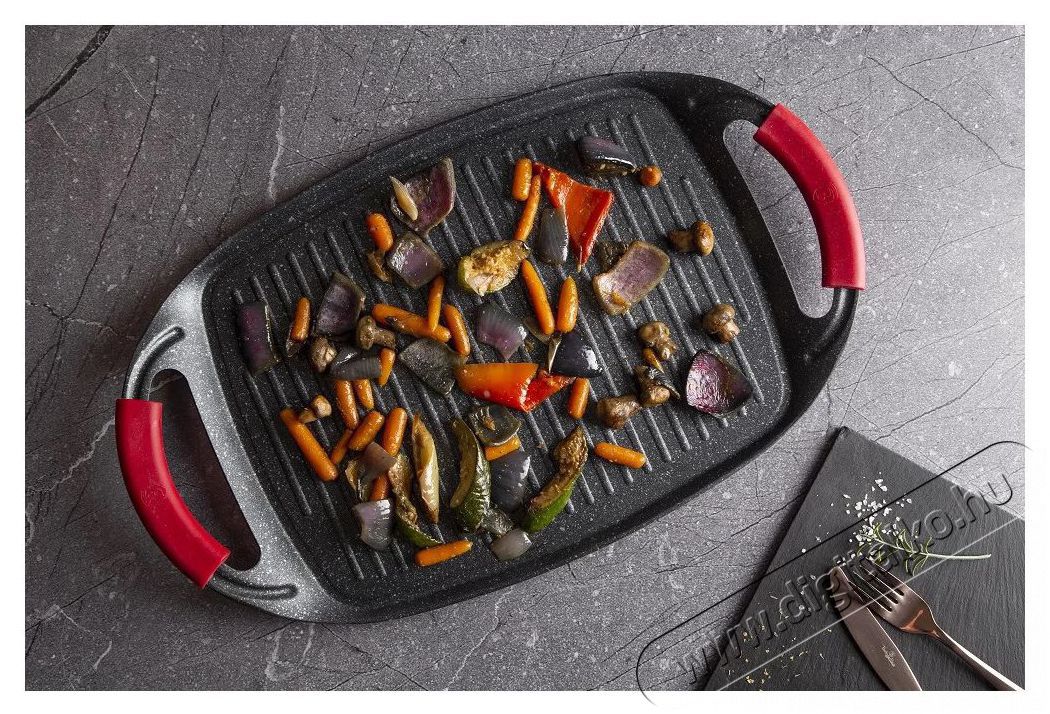 Berlinger Haus BH/6182 Metallic Line Burgundy Edition 47 cm grill s&uuml;tőlap Konyhai term&eacute;kek - Konyhai kisg&eacute;p (s&uuml;t&eacute;s / főz&eacute;s / hűt&eacute;s / &eacute;telk&eacute;sz&iacute;t&eacute;s) - Melegszendvics / gofri s&uuml;tő - 501138