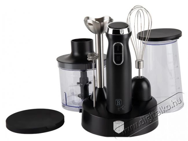 Berlinger Haus BH/9597matt fekete 6 r&eacute;szes botmixer szett Konyhai term&eacute;kek - Konyhai kisg&eacute;p (elők&eacute;sz&iacute;t&eacute;s / feldolgoz&aacute;s) - Botmixer - 502439