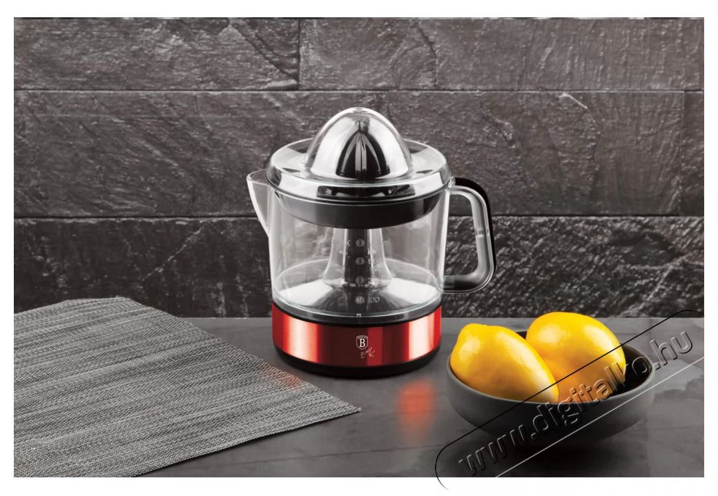 Berlinger Haus BH/9386 700 ml burgundi citruspr&eacute;s Konyhai term&eacute;kek - Konyhai kisg&eacute;p (elők&eacute;sz&iacute;t&eacute;s / feldolgoz&aacute;s) - Citrus / gy&uuml;m&ouml;lcs facsar&oacute; - 501877