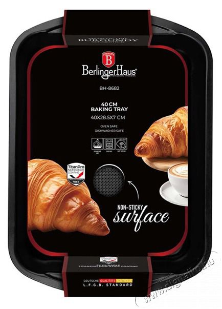 Berlinger Haus BH/8682 burgundi 40x28,5 cm tepsi Konyhai term&eacute;kek - Ed&eacute;ny - S&uuml;tőtepsi / s&uuml;tőforma - 507169