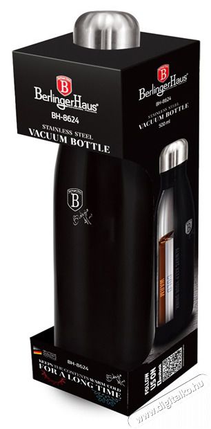 Berlinger Haus BH/8624 0,5L, matt fekete palack alak&uacute; termosz Konyhai term&eacute;kek - Ed&eacute;ny - Termosz - 508789