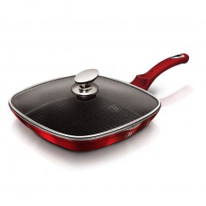 Berlinger Haus BH-1265 serpenyő fedővel 28 cm Burgundy Metallic Line Konyhai termékek - Edény - Grill serpenyő / grill tál - 523995