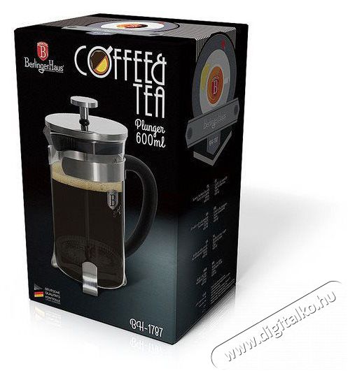 Berlinger Haus French Press Te&aacute;s- &eacute;s k&aacute;v&eacute;skanna 600 ml BH-1787 Konyhai term&eacute;kek - Ed&eacute;ny - Te&aacute;skanna - 524317