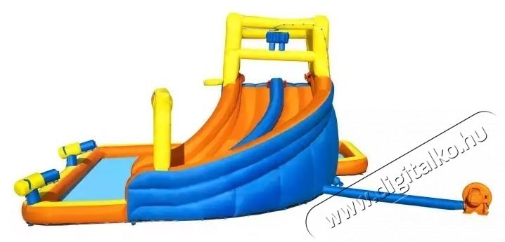 Bestway H2OGO! Super Speedway Mega Water Park felf&uacute;jhat&oacute; j&aacute;t&eacute;kk&ouml;zpont, 5.51 m x 5.02 m x 2.65 m H&aacute;ztart&aacute;s / Otthon / K&uuml;lt&eacute;r - J&aacute;t&eacute;k / Sport - Szabadt&eacute;ri j&aacute;t&eacute;k - 534904