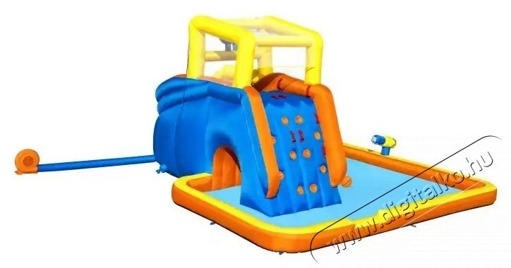 Bestway H2OGO! Super Speedway Mega Water Park felf&uacute;jhat&oacute; j&aacute;t&eacute;kk&ouml;zpont, 5.51 m x 5.02 m x 2.65 m H&aacute;ztart&aacute;s / Otthon / K&uuml;lt&eacute;r - J&aacute;t&eacute;k / Sport - Szabadt&eacute;ri j&aacute;t&eacute;k - 534904