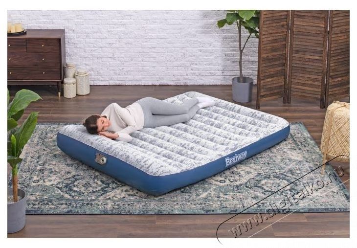 Bestway TriTech dupla felf&uacute;jhat&oacute; matrac, be&eacute;p&iacute;tett elektromos pump&aacute;val &eacute;s LoungeLux deszk&aacute;val, 229 x 152 x 84 cm H&aacute;ztart&aacute;s / Otthon / K&uuml;lt&eacute;r - Egy&eacute;b h&aacute;ztart&aacute;si term&eacute;k - 536171