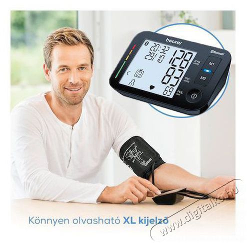 Beurer BM 54 BLUETOOTH V&Eacute;RNYOM&Aacute;SM&Eacute;RŐ Sz&eacute;ps&eacute;g&aacute;pol&aacute;s / Eg&eacute;szs&eacute;g - V&eacute;rnyom&aacute;sm&eacute;rő - Csukl&oacute; v&eacute;rnyom&aacute;sm&eacute;rő - 374118
