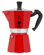 Bialetti 4943 Moka Express 6 személyes piros kotyogós kávéfőző Konyhai termékek - Kávéfőző / kávéörlő / kiegészítő - Kotyogó kávéfőző - 384726