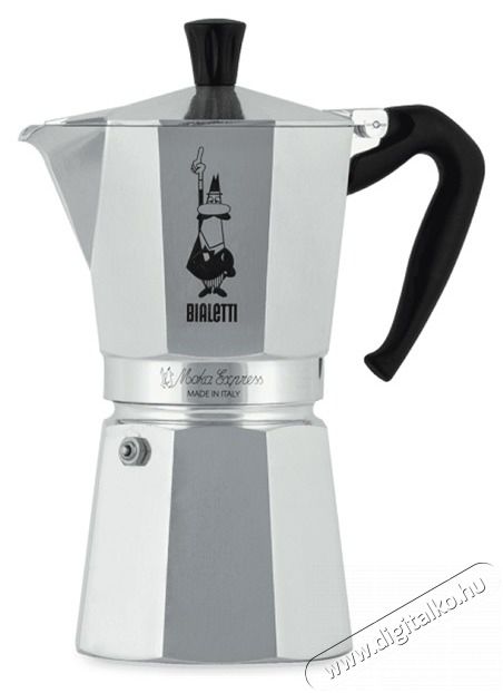 Bialetti Moka Express 9 szem&eacute;lyes inox kotyog&oacute;s k&aacute;v&eacute;főző Konyhai term&eacute;kek - K&aacute;v&eacute;főző / k&aacute;v&eacute;&ouml;rlő / kieg&eacute;sz&iacute;tő - Kotyog&oacute; k&aacute;v&eacute;főző - 384705