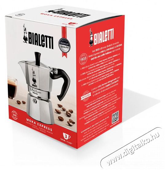 Bialetti Moka Express 9 szem&eacute;lyes inox kotyog&oacute;s k&aacute;v&eacute;főző Konyhai term&eacute;kek - K&aacute;v&eacute;főző / k&aacute;v&eacute;&ouml;rlő / kieg&eacute;sz&iacute;tő - Kotyog&oacute; k&aacute;v&eacute;főző - 384705