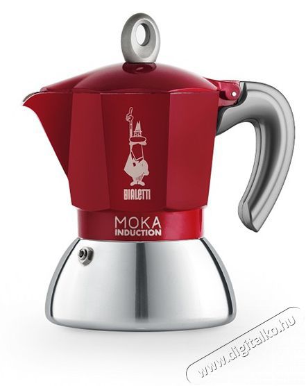 Bialetti Moka 6942 Induction 2 szem&eacute;lyes indukci&oacute;s piros kotyog&oacute;s k&aacute;v&eacute;főző Konyhai term&eacute;kek - K&aacute;v&eacute;főző / k&aacute;v&eacute;&ouml;rlő / kieg&eacute;sz&iacute;tő - Kotyog&oacute; k&aacute;v&eacute;főző - 385216