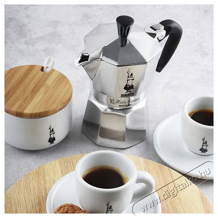 Bialetti Moka Express 4 adagos kotyog&oacute; Konyhai term&eacute;kek - K&aacute;v&eacute;főző / k&aacute;v&eacute;&ouml;rlő / kieg&eacute;sz&iacute;tő - Kotyog&oacute; k&aacute;v&eacute;főző - 502050