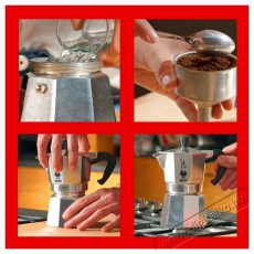 Bialetti Moka Express 4 adagos kotyog&oacute; Konyhai term&eacute;kek - K&aacute;v&eacute;főző / k&aacute;v&eacute;&ouml;rlő / kieg&eacute;sz&iacute;tő - Kotyog&oacute; k&aacute;v&eacute;főző - 502050