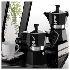 Bialetti Moka Color hatszem&eacute;lyes, fekete Konyhai term&eacute;kek - K&aacute;v&eacute;főző / k&aacute;v&eacute;&ouml;rlő / kieg&eacute;sz&iacute;tő - Kotyog&oacute; k&aacute;v&eacute;főző - 524352