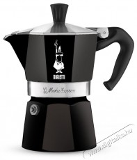 Bialetti Moka Color hatszem&eacute;lyes, fekete Konyhai term&eacute;kek - K&aacute;v&eacute;főző / k&aacute;v&eacute;&ouml;rlő / kieg&eacute;sz&iacute;tő - Kotyog&oacute; k&aacute;v&eacute;főző - 524352