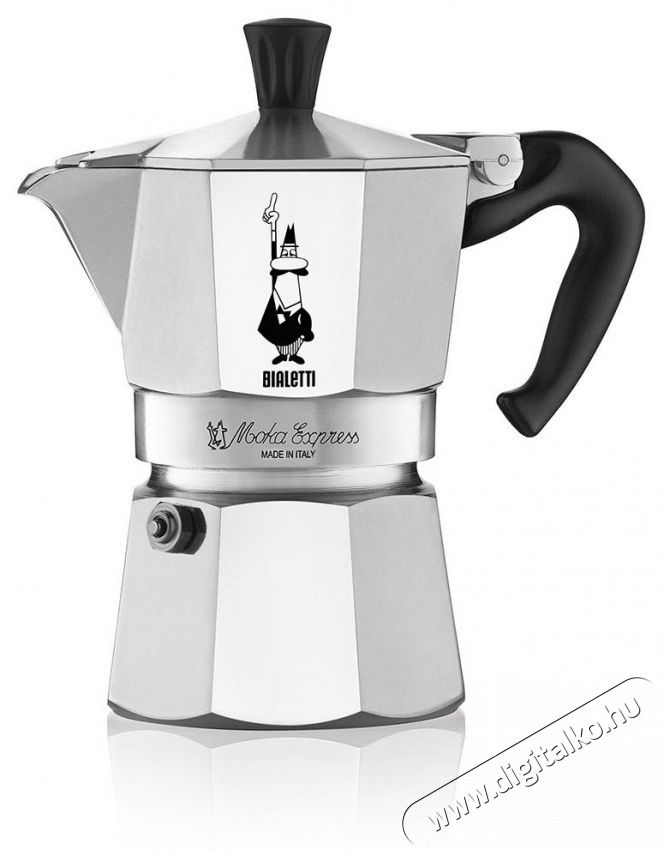 Bialetti Moka Express 18 adag, alum&iacute;nium Konyhai term&eacute;kek - K&aacute;v&eacute;főző / k&aacute;v&eacute;&ouml;rlő / kieg&eacute;sz&iacute;tő - Kotyog&oacute; k&aacute;v&eacute;főző - 524347