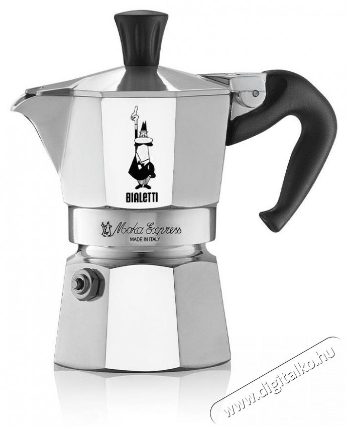 Bialetti Moka Express 18 adag, alum&iacute;nium Konyhai term&eacute;kek - K&aacute;v&eacute;főző / k&aacute;v&eacute;&ouml;rlő / kieg&eacute;sz&iacute;tő - Kotyog&oacute; k&aacute;v&eacute;főző - 524347