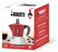 Bialetti Moka 6946 Induction Indukci&oacute;s 6 szem&eacute;lyes kotyog&oacute;s k&aacute;v&eacute;főző - piros Konyhai term&eacute;kek - K&aacute;v&eacute;főző / k&aacute;v&eacute;&ouml;rlő / kieg&eacute;sz&iacute;tő - Kotyog&oacute; k&aacute;v&eacute;főző - 524350